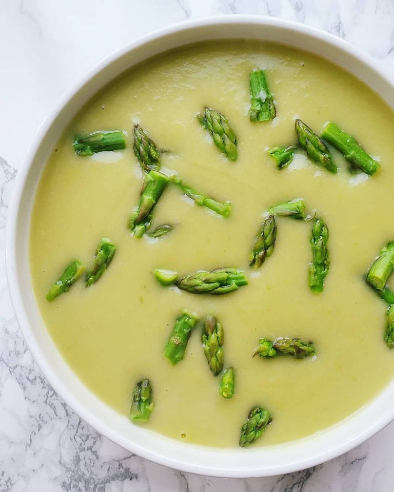 Vegan Asparagus Soup | Dairy Free and Creamy