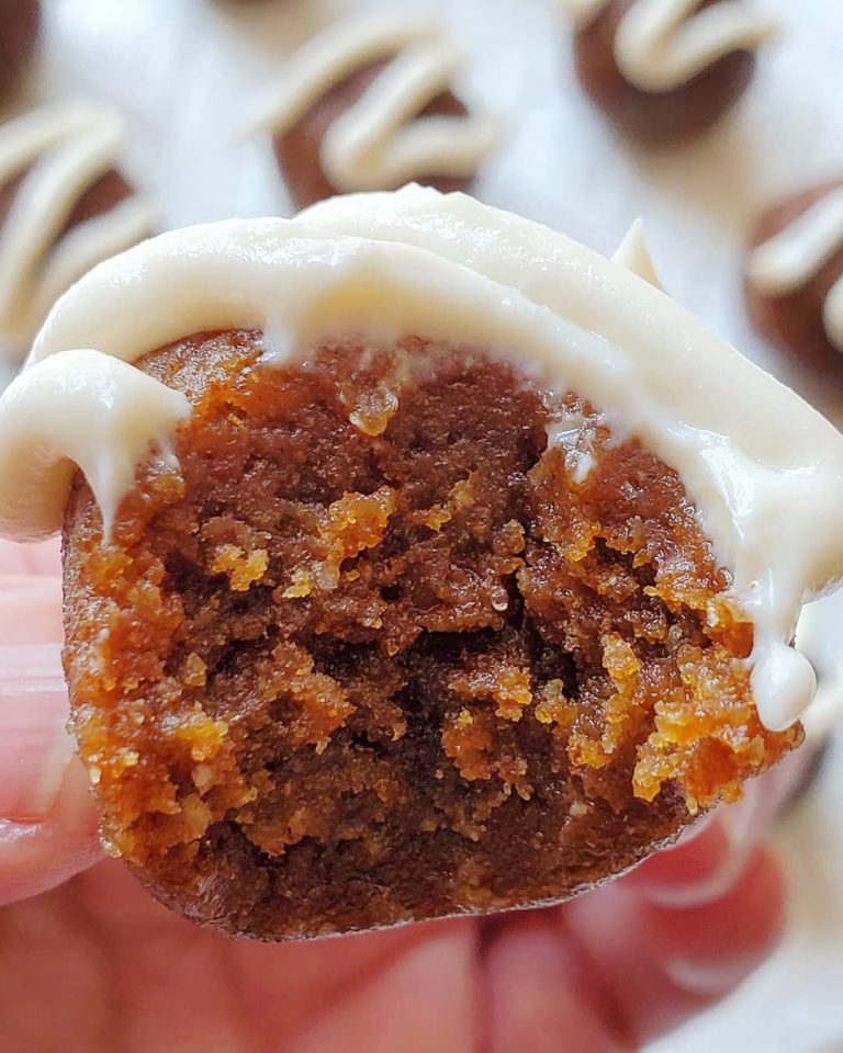 No Bake Pumpkin Cake Bites