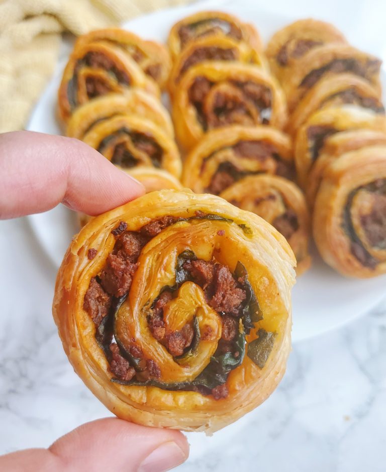 Chorizo and Spinach Pinwheels