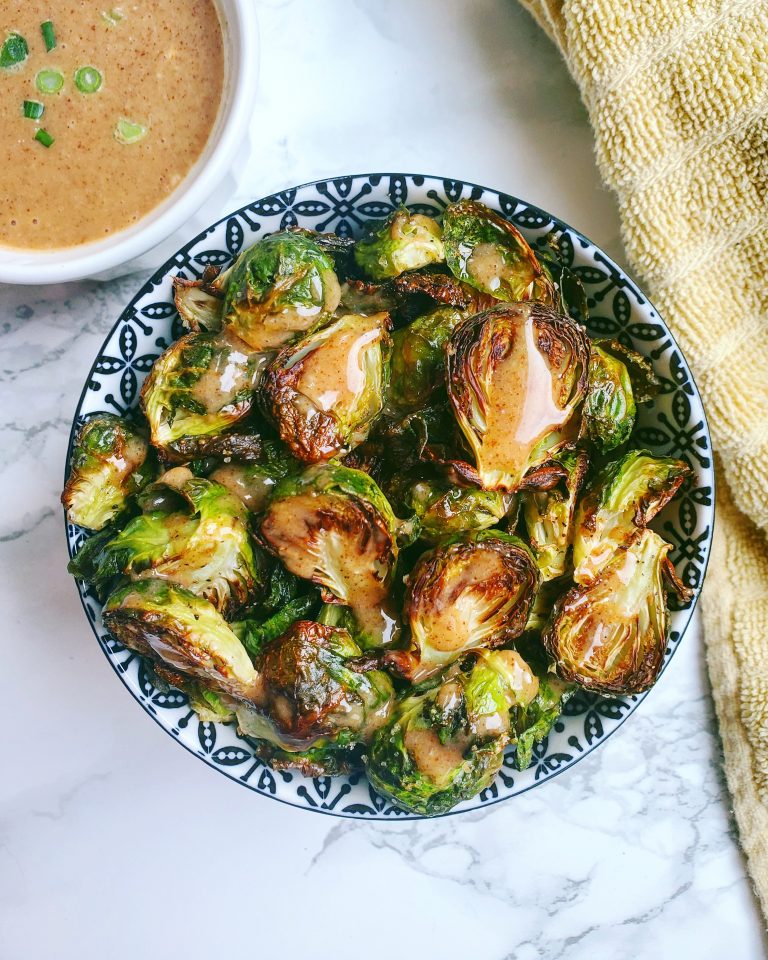 Brussels Sprouts with Satay Sauce