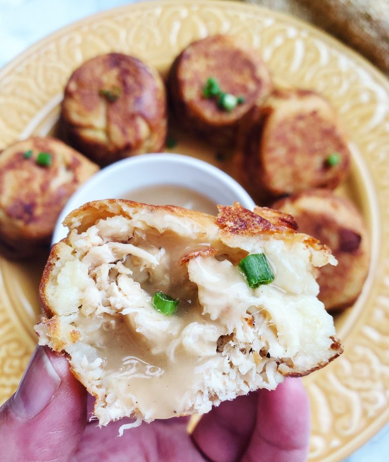 Turkey and Gravy Stuffed Potatoes