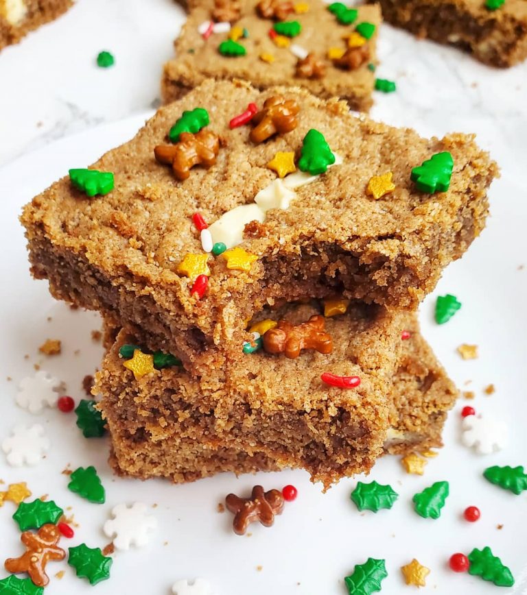 Gingerbread Blondies