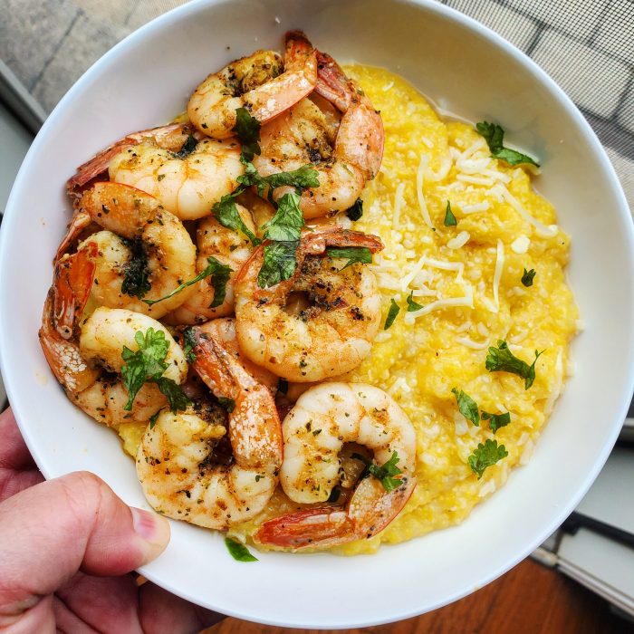 Creamy Polenta made from a tube