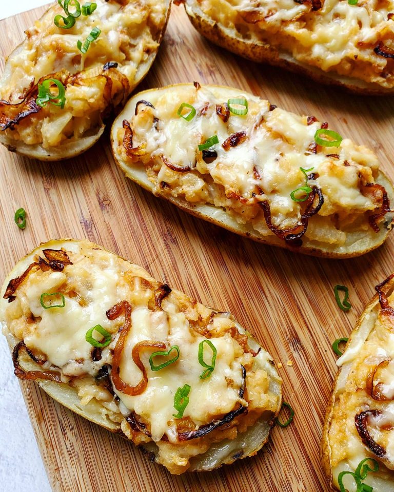 French Onion Soup Stuffed Potatoes