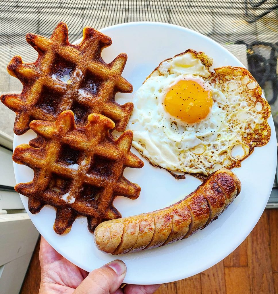 Waffles from Pancake Mix Two easy changes
