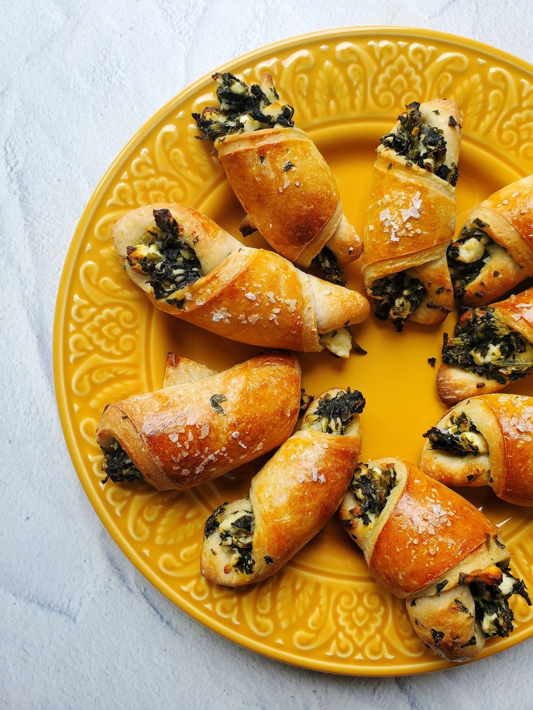 Spinach and Feta RollUps Easy to Make Appetizer