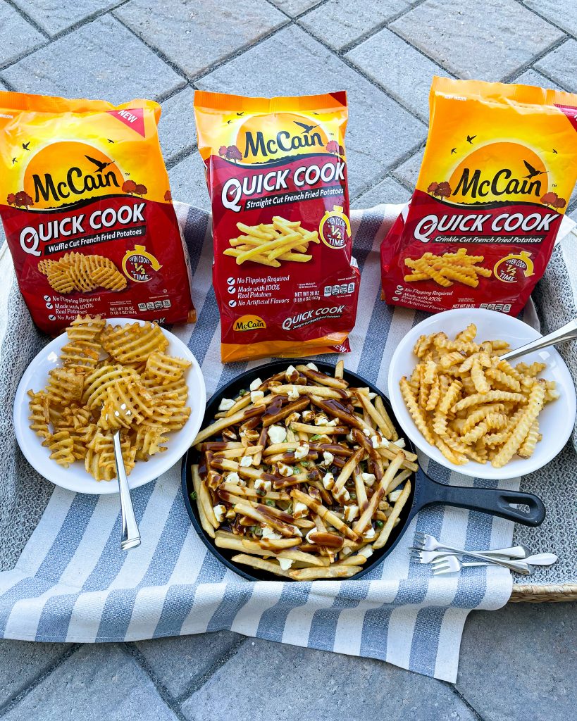 McCain Quick Cook Straight Cut French Fries, made with real potatoes,  frozen potatoes, 20 oz bag