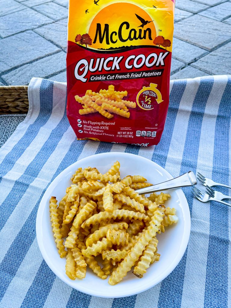 McCain Quick Cook Straight Cut French Fries, made with real potatoes,  frozen potatoes, 20 oz bag