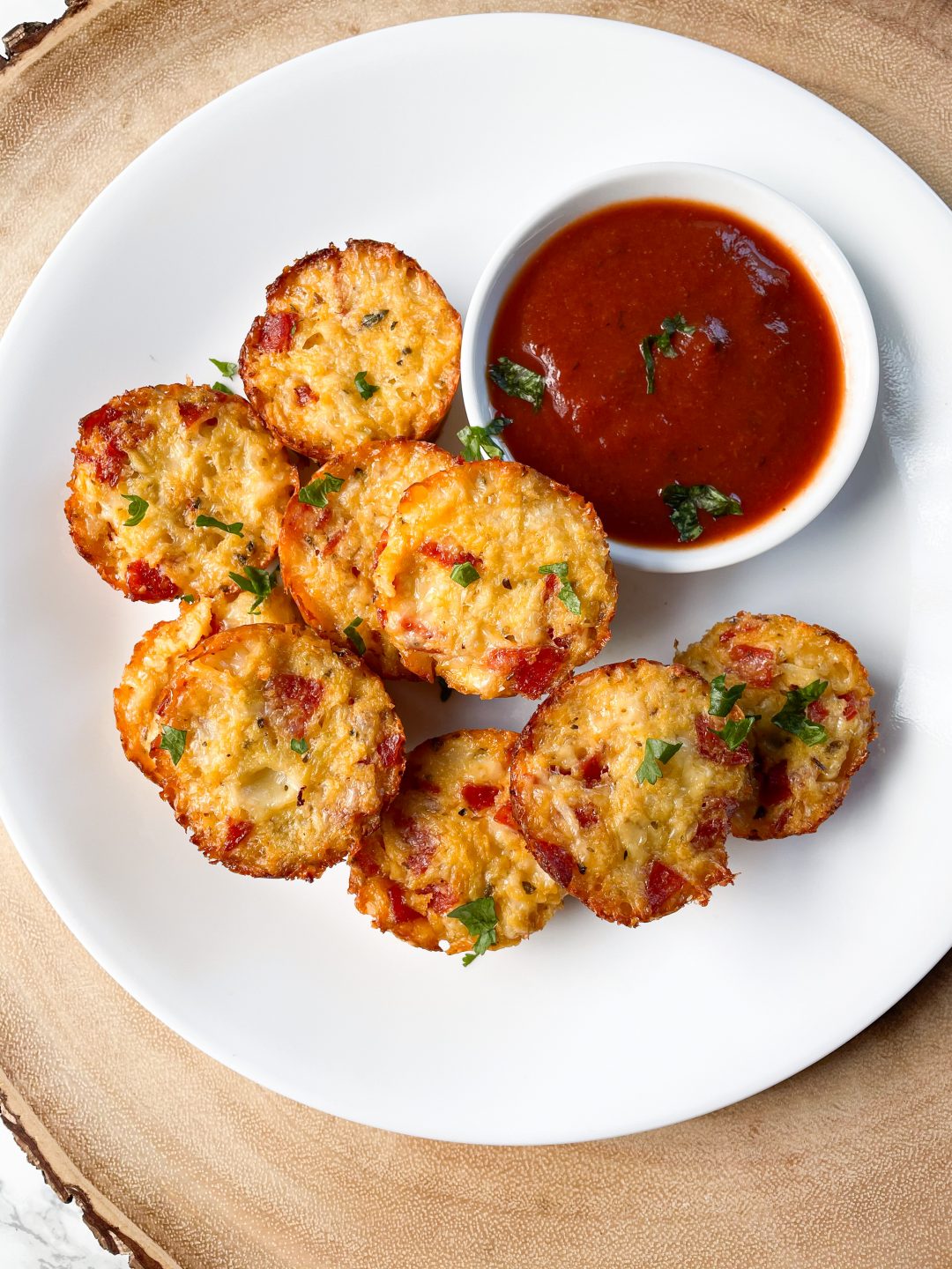 pepperoni-pizza-cauliflower-bites-spinach-and-bacon