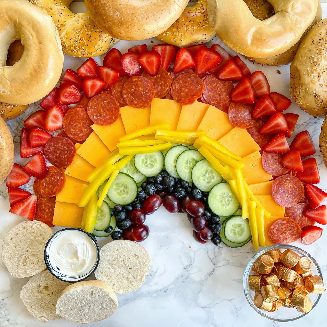 Rainbow Brunch Board | Colorful Brunch Board For All Occasions