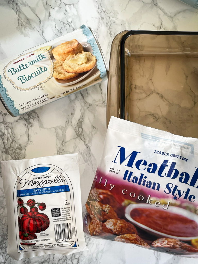 Ingredients for Meatball stuffed biscuits