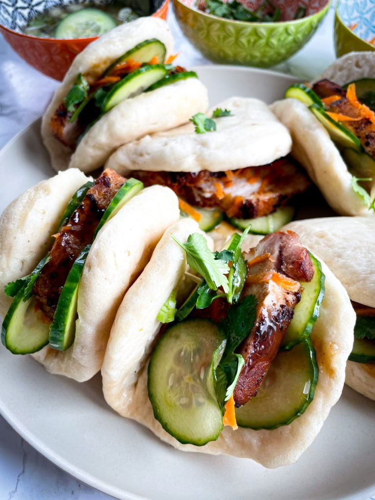 Pork Belly Bao made with Biscuit Dough