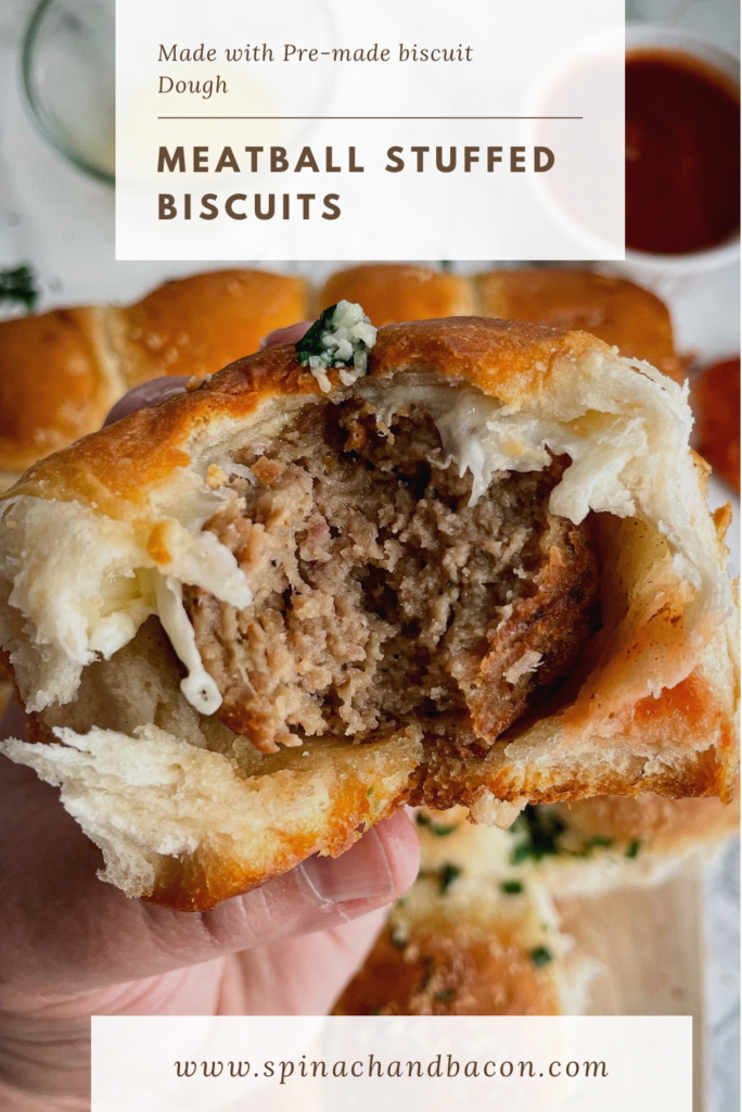 Meatball Stuffed Biscuits