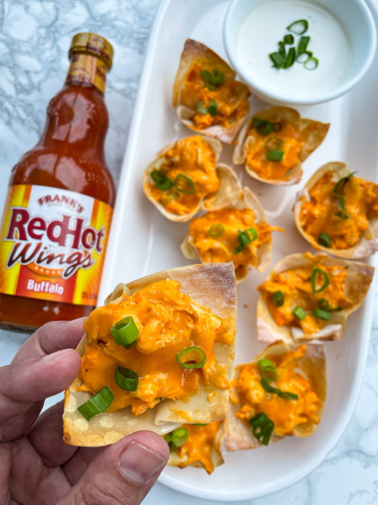 Buffalo Chicken Wontons