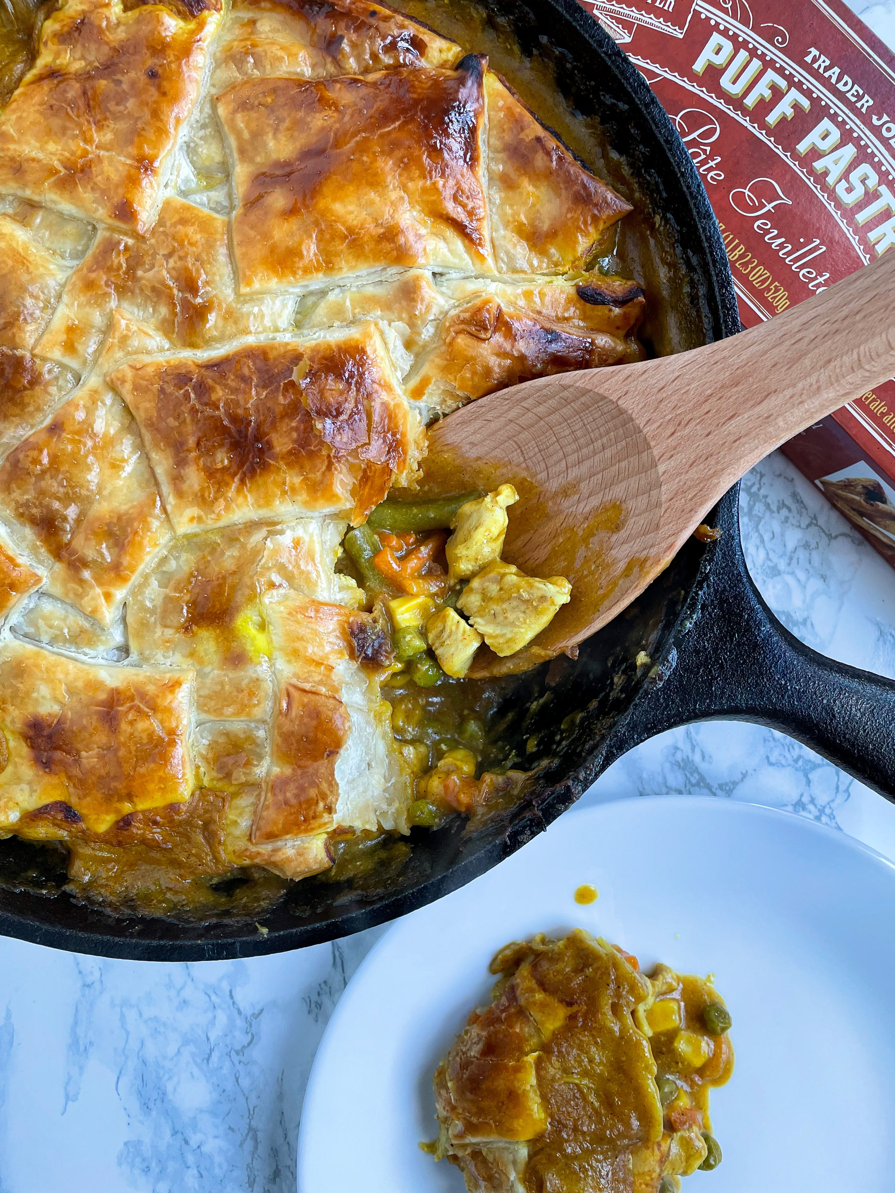 Pumpkin Curry Chicken Pot Pie