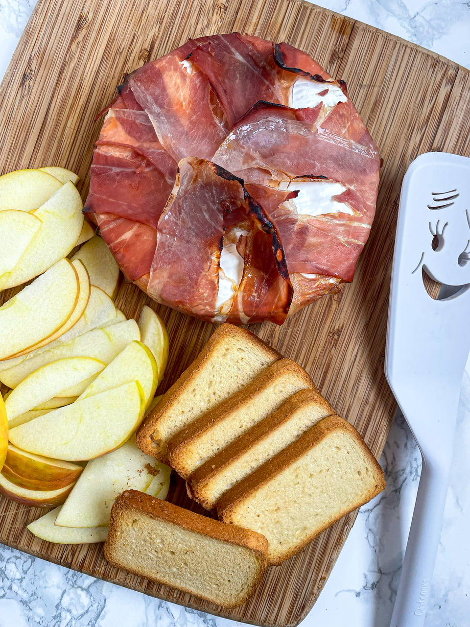 Prosciutto Wrapped Baked Brie Low carb and Delicious Appetizer