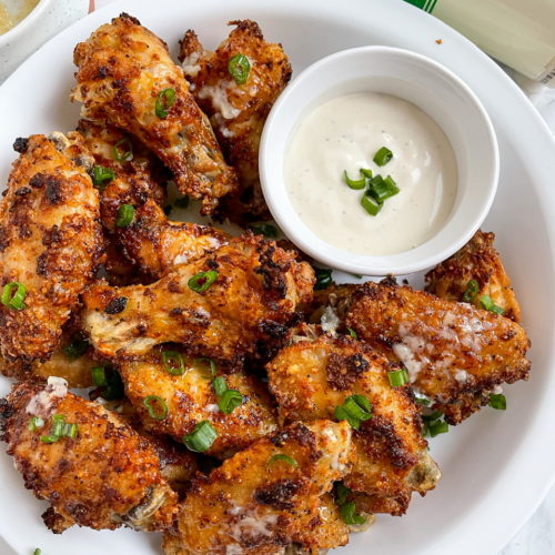 Air Fryer Garlic Parmesan Wings