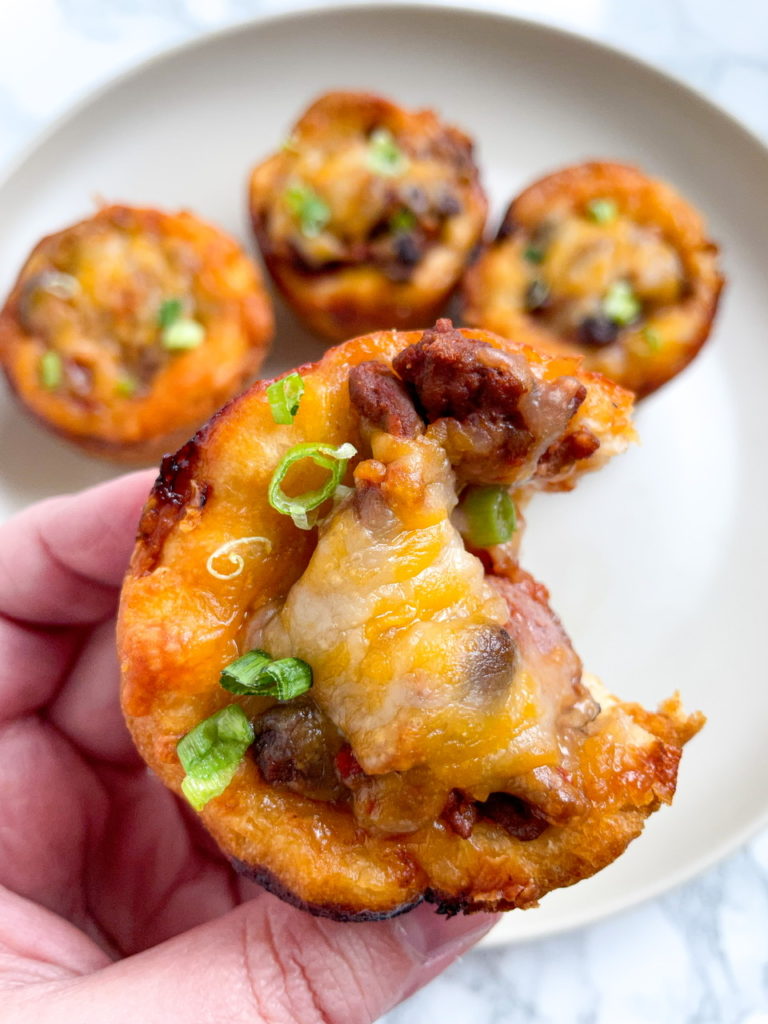 Cheesy Chili Dog Cups- Perfect Super Bowl Recipe