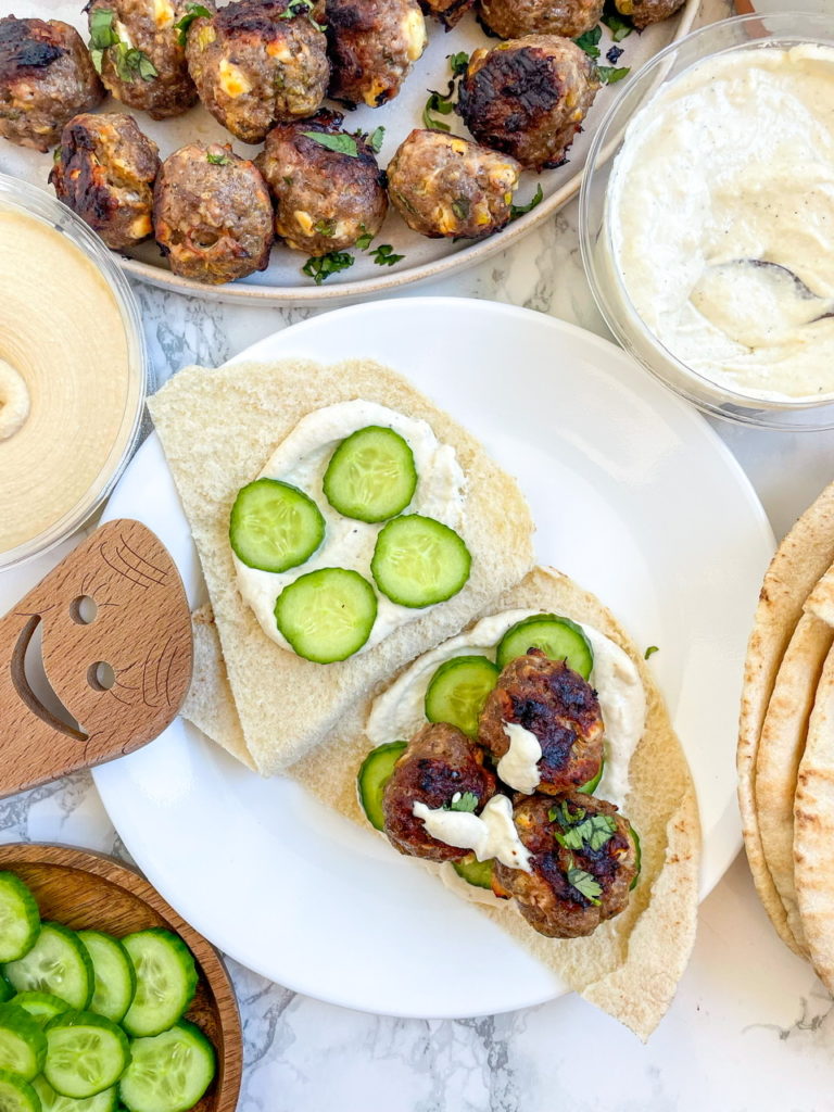 Greek Meatballs with Feta Cheese and Lamb