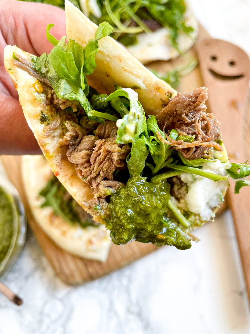 The Ultimate Steak Sandwich with Arugula and Pesto - Our Salty Kitchen