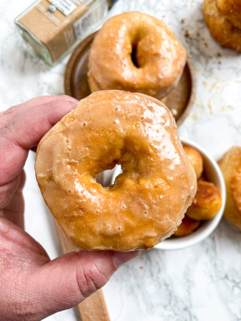 Air Fryer Donuts made with biscuits