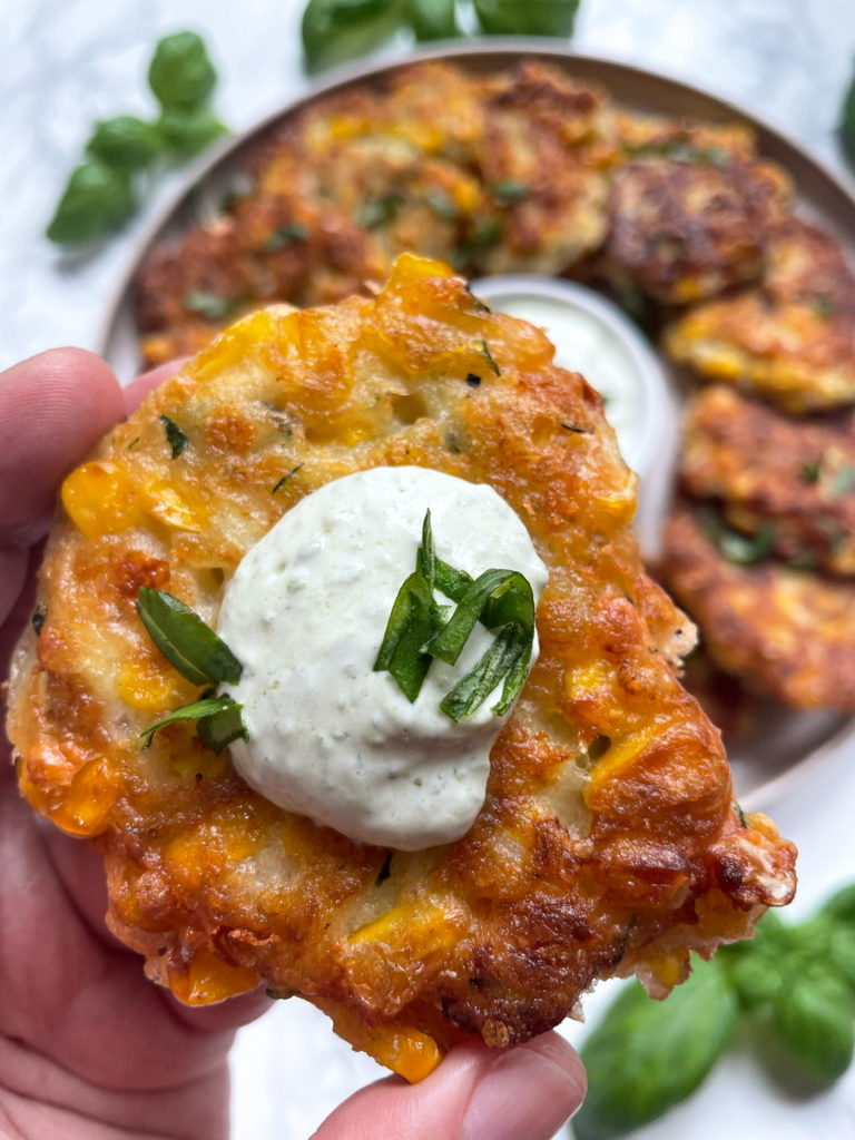 Zucchini and Corn Fritters