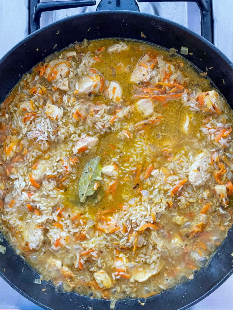 Cooking Chicken and Rice in one pot