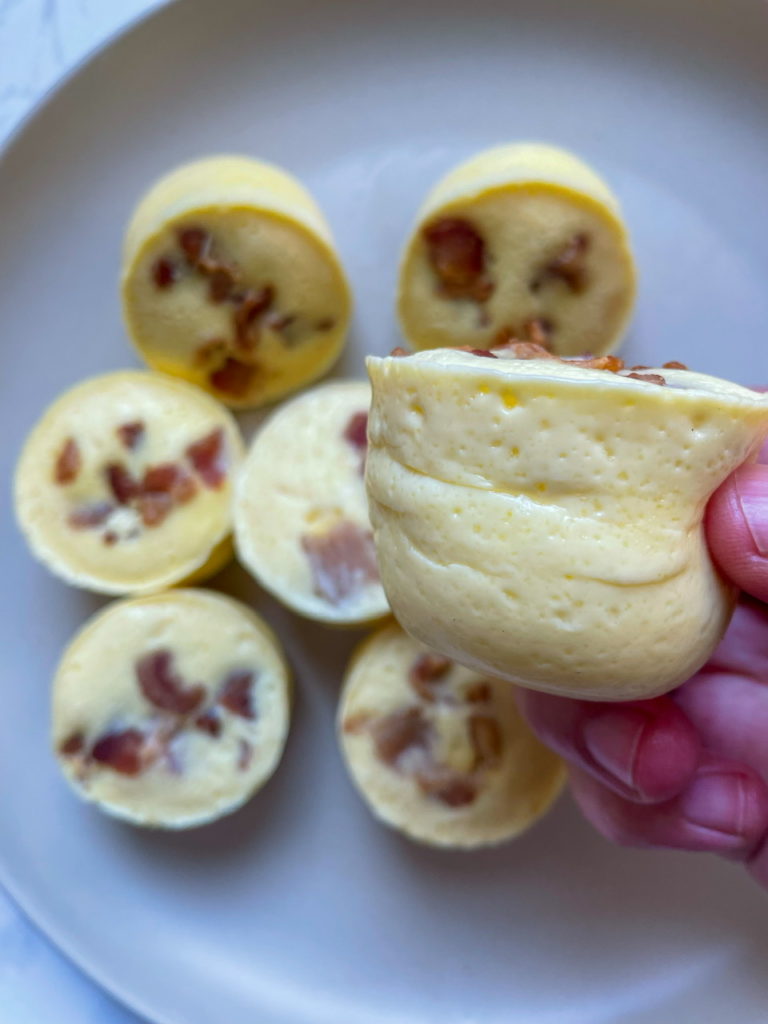 Sous Vide Egg Bites with Bacon and Gruyere - Basil And Bubbly