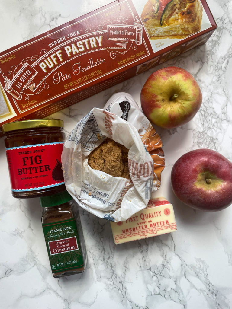 Ingredients for Puff Pastry Apple Tart