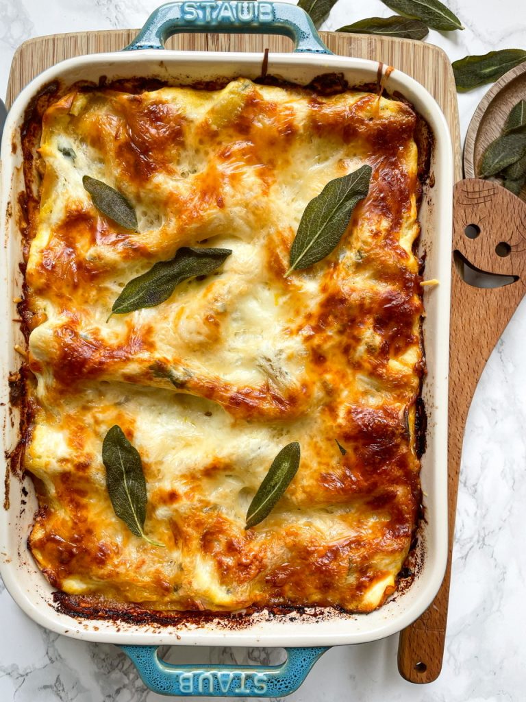 Pumpkin Lasagna with Italian Sausage