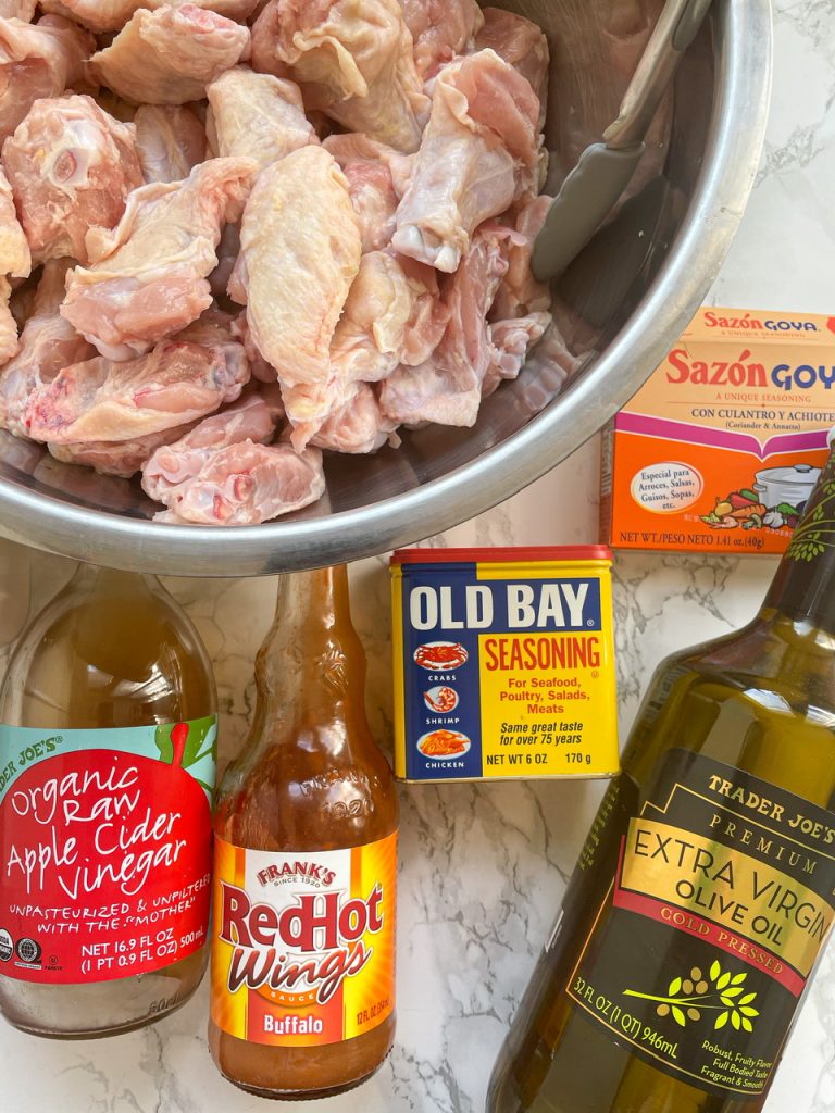 Ingredients for Oven Baked Wings