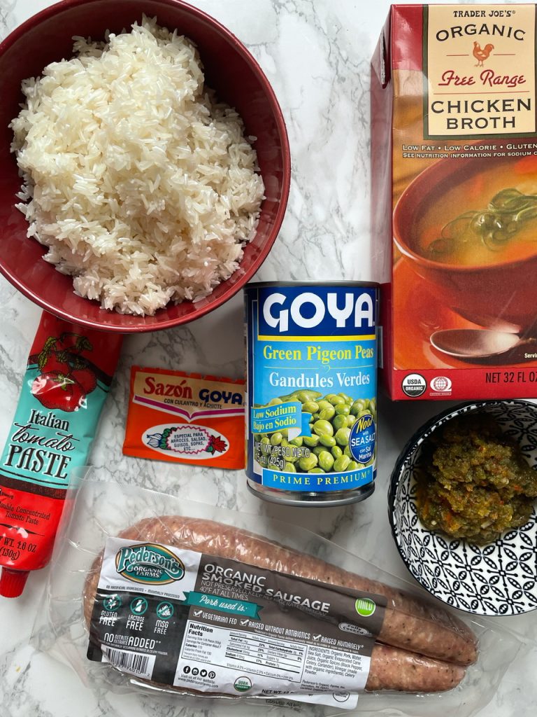 Ingredients for Instant Pot Spanish Rice