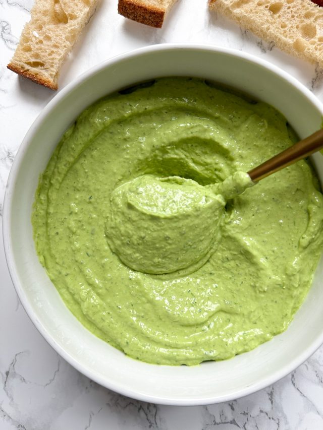 Cottage Cheese Green Goddess Dip Delicious High Protein Dip