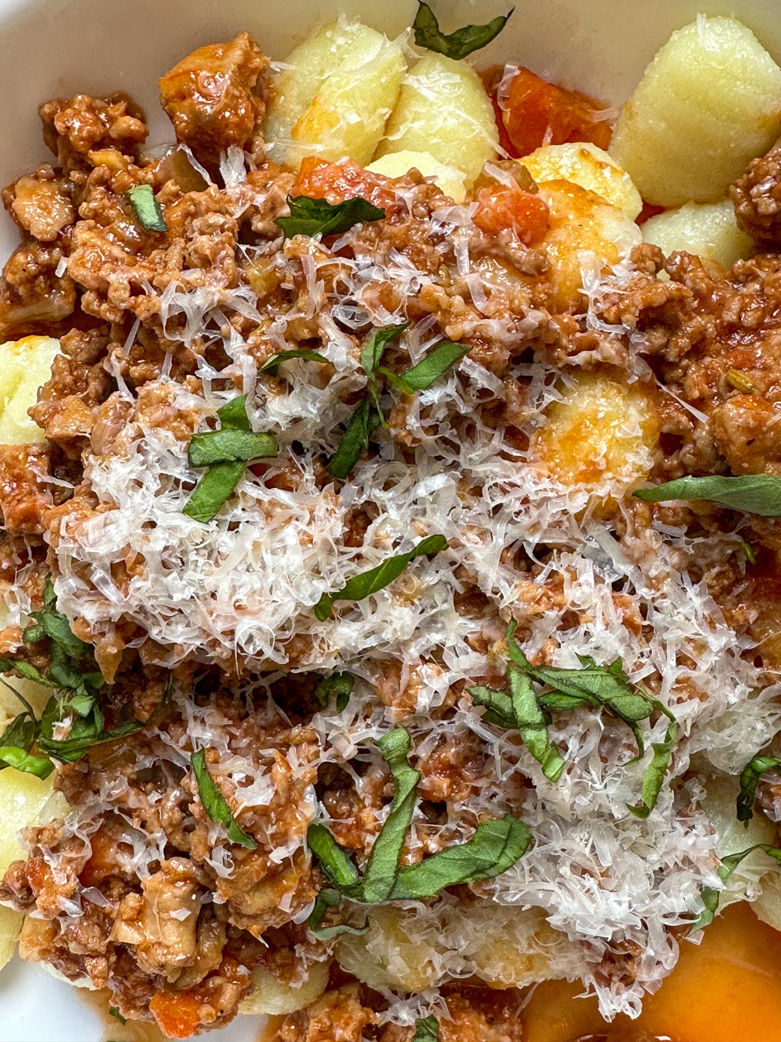 Gnocchi Bolognese | Gnocchi in a Creamy Meat Sauce