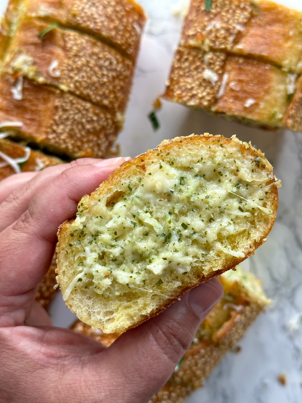 Stuffed Garlic Bread Cheesy Garlic Butter