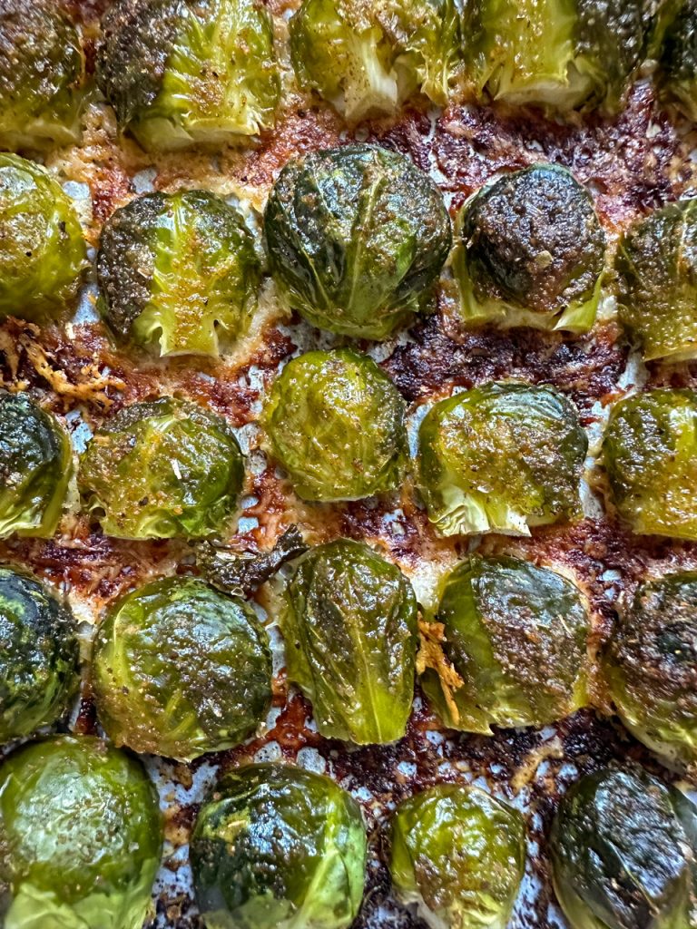 Parmesan Crusted Brussels Sprouts