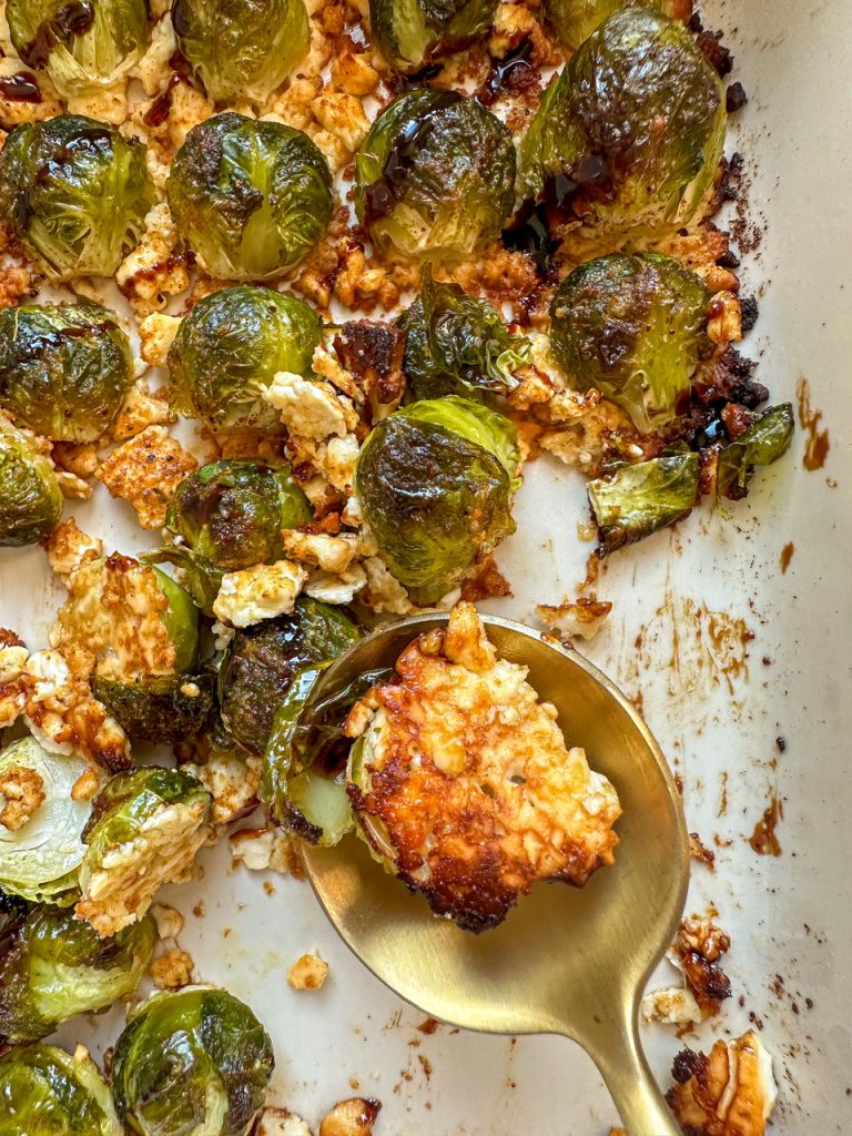 Baked Feta Brussels Sprouts