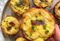 Mini Quiche using store bought biscuit dough for the crust