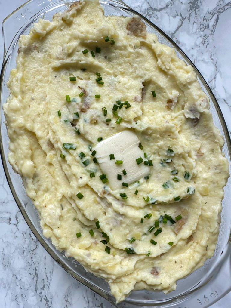 Mashed Potatoes made with French  Gournay Cheese