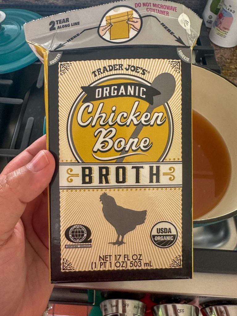 chicken bone broth from trader joes