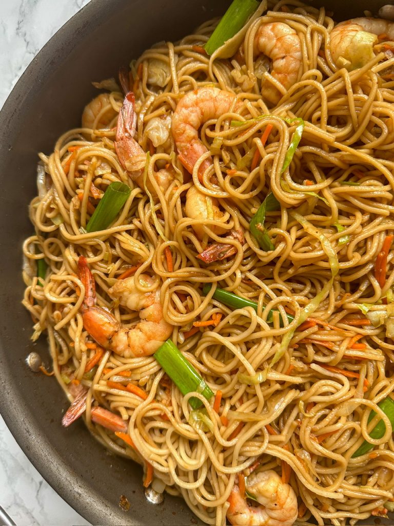 shrimp lo mein