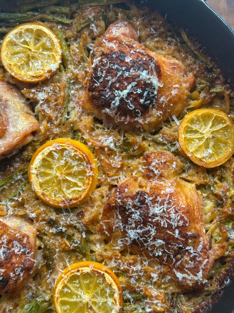 Baked Chicken and Orzo