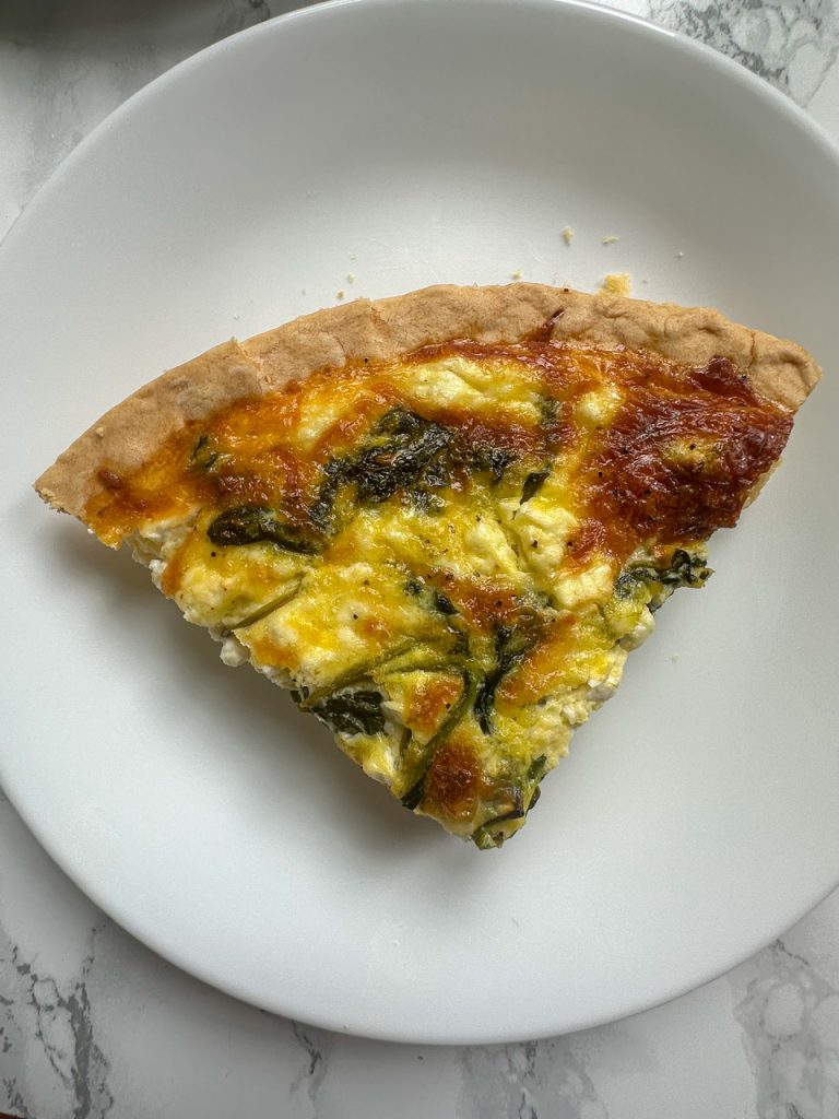 spinach and feta cheese quiche
