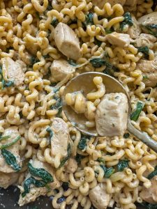 creamy boursin cheese and chicken pasta