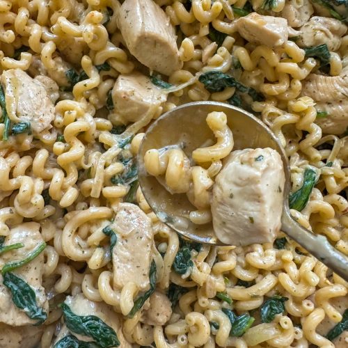 creamy boursin cheese and chicken pasta