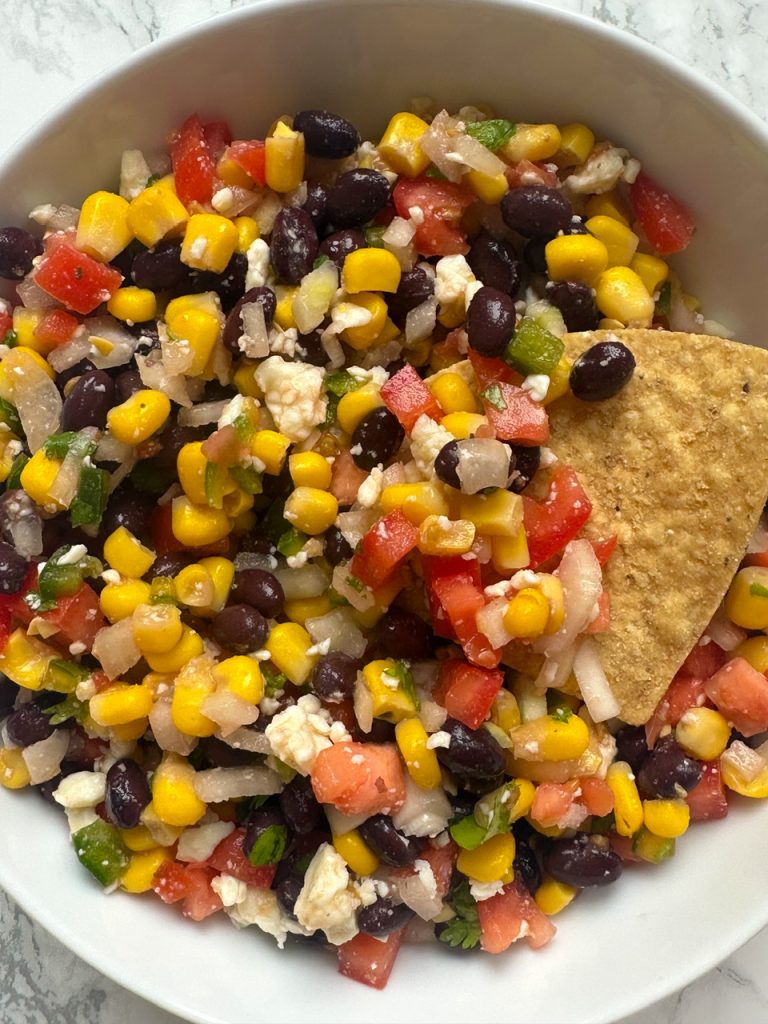 Corn Salsa with Cotija Cheese