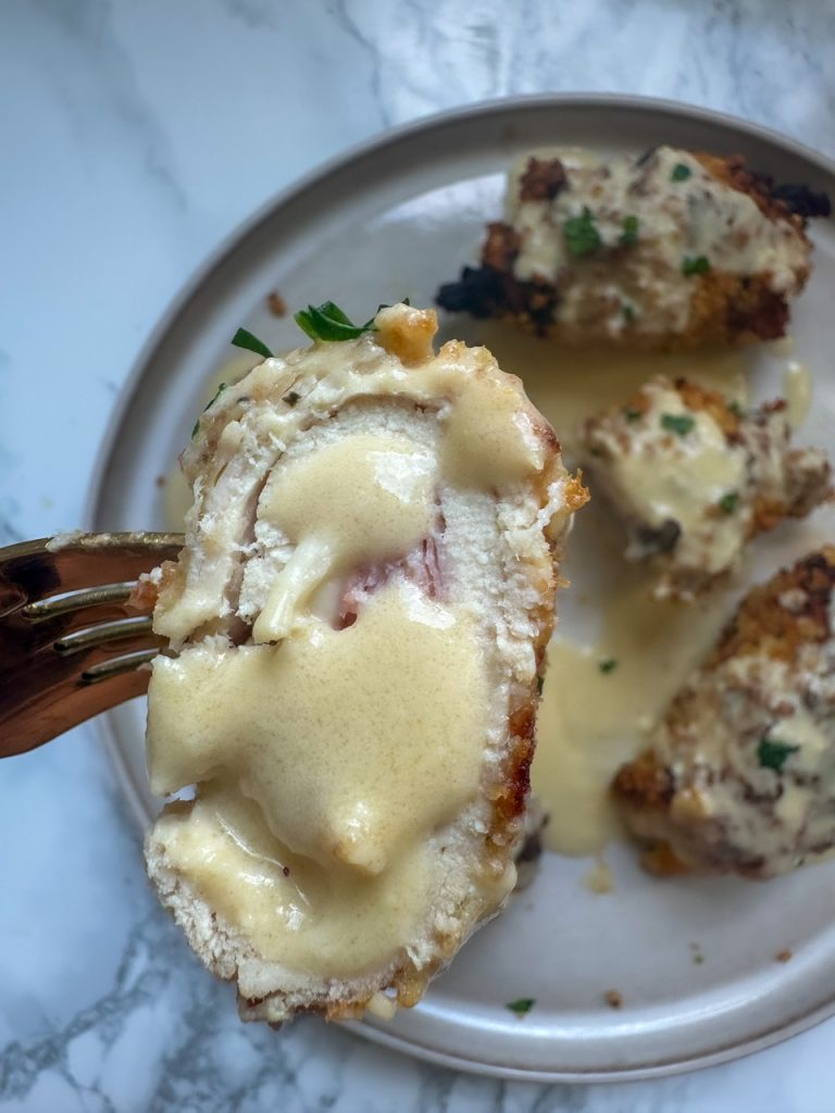 air fryer chicken cordon bleu
