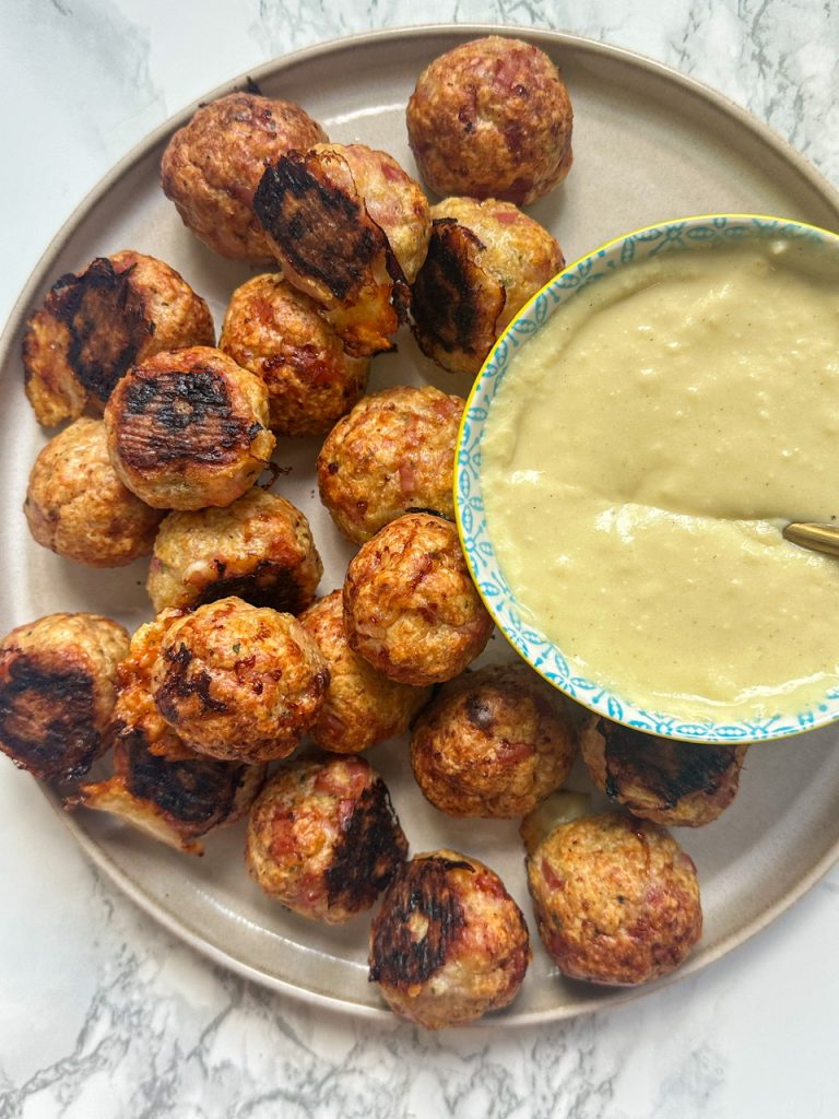 chicken cordon bleu meatballs