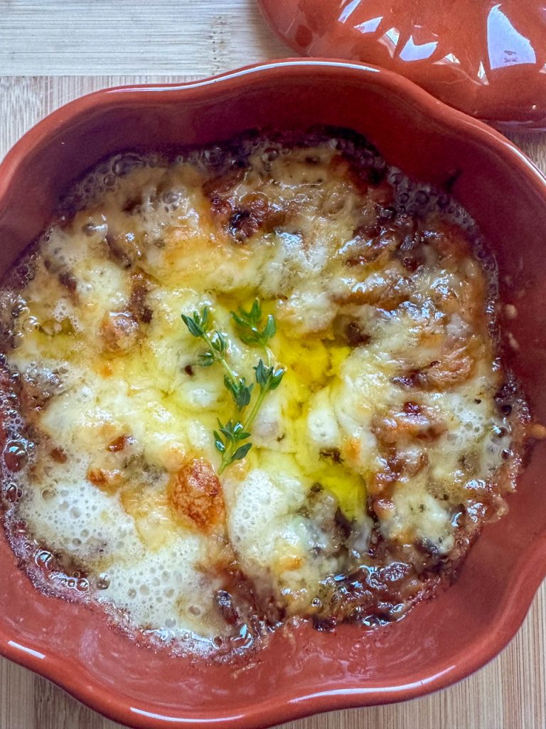caramelized onion and brie dip