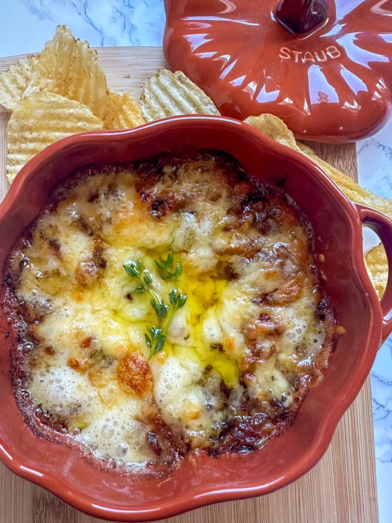 Baked Brie Caramelized Onion Dip